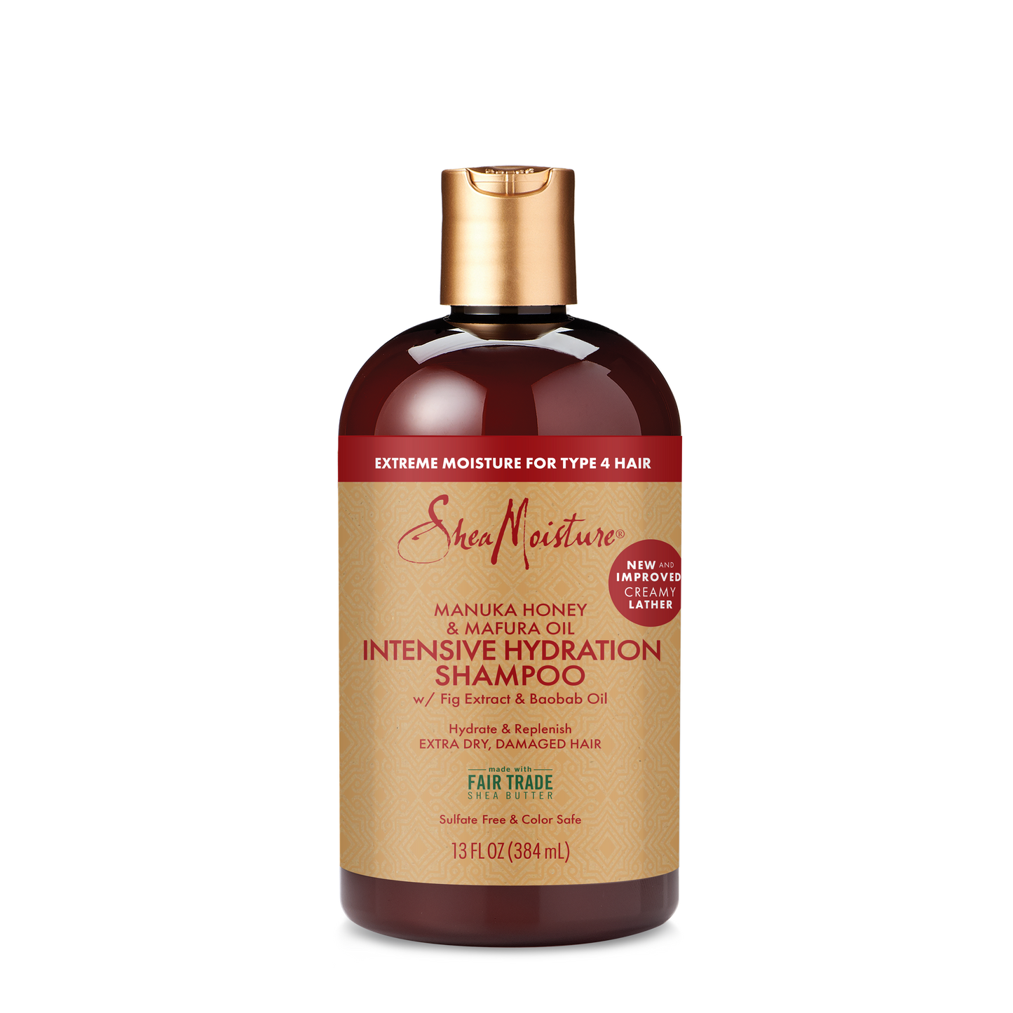 Интензивно хидратиращ шампоан за къдрава коса Shea Moisture Manuka Honey & Mafura Oil 384 ml