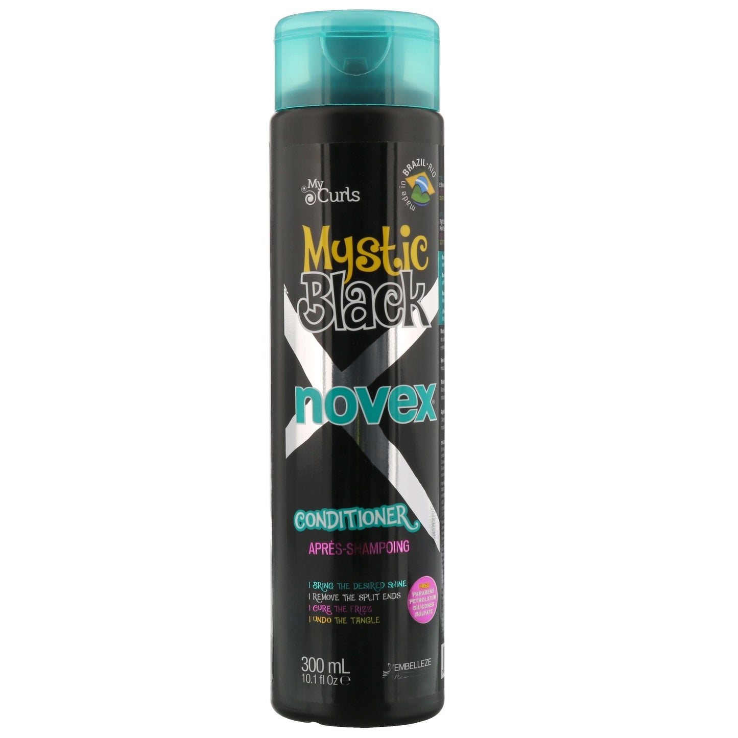 Хидратиращ балсам за чупливи и къдрави коси Novex Mystic Black 300 мл