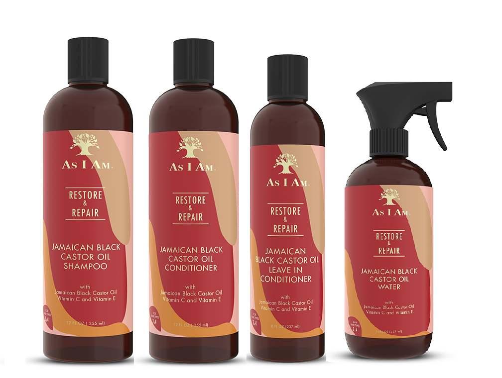 Възстановяващ комплект за къдрава коса 4 продукта As i Am Restore & Repair