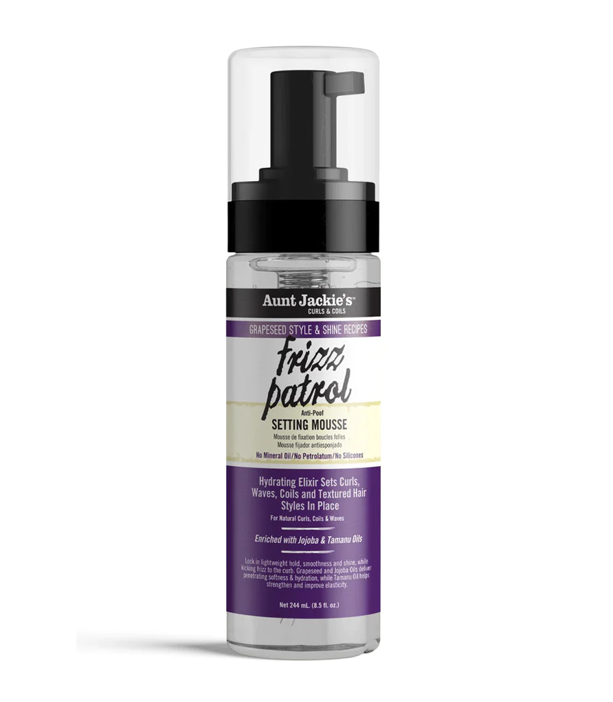 Мус за къдрици Aunt Jackie's Frizz Patrol Twist & Curl Setting Mousse, 244ml мл