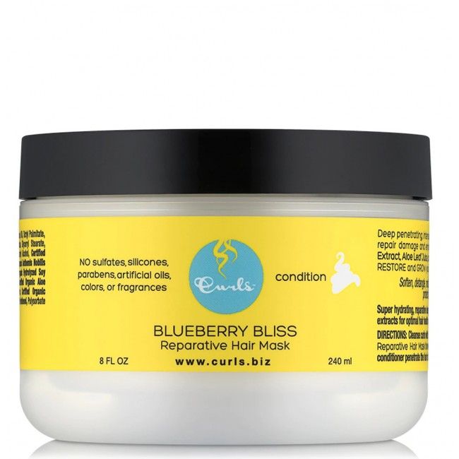 Възстановяваща маска зa увредена коса Curls Blueberry Bliss Reparative Hair Mask