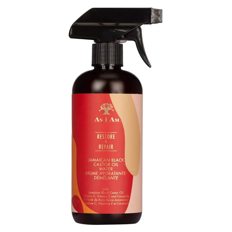 Ежедневна освежаваща вода за овлажняване на къдрава коса As i Am Restore & Repair Jamaican Black Castor Oil Refreshing Water 473 ml