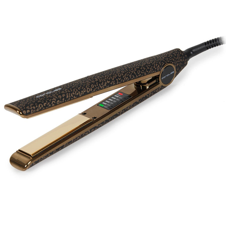 Професионална преса за коса Corioliss C1 Digital Leopard Gold Soft Touch
