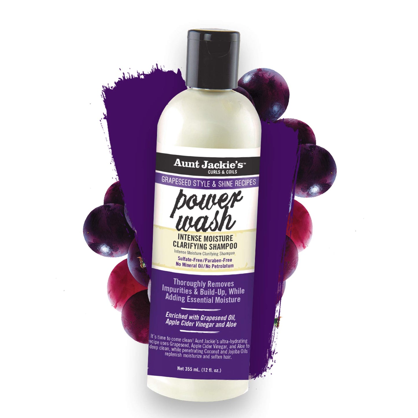Дълбоко почистващ шампоан Aunt Jackie's Power Wash 355 ml
