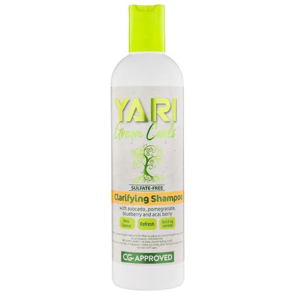 Дълбоко почистващ шампоан за къдрава коса Yari Green Curls Sulfate-Free Clarifying Shampoo, 355 мл