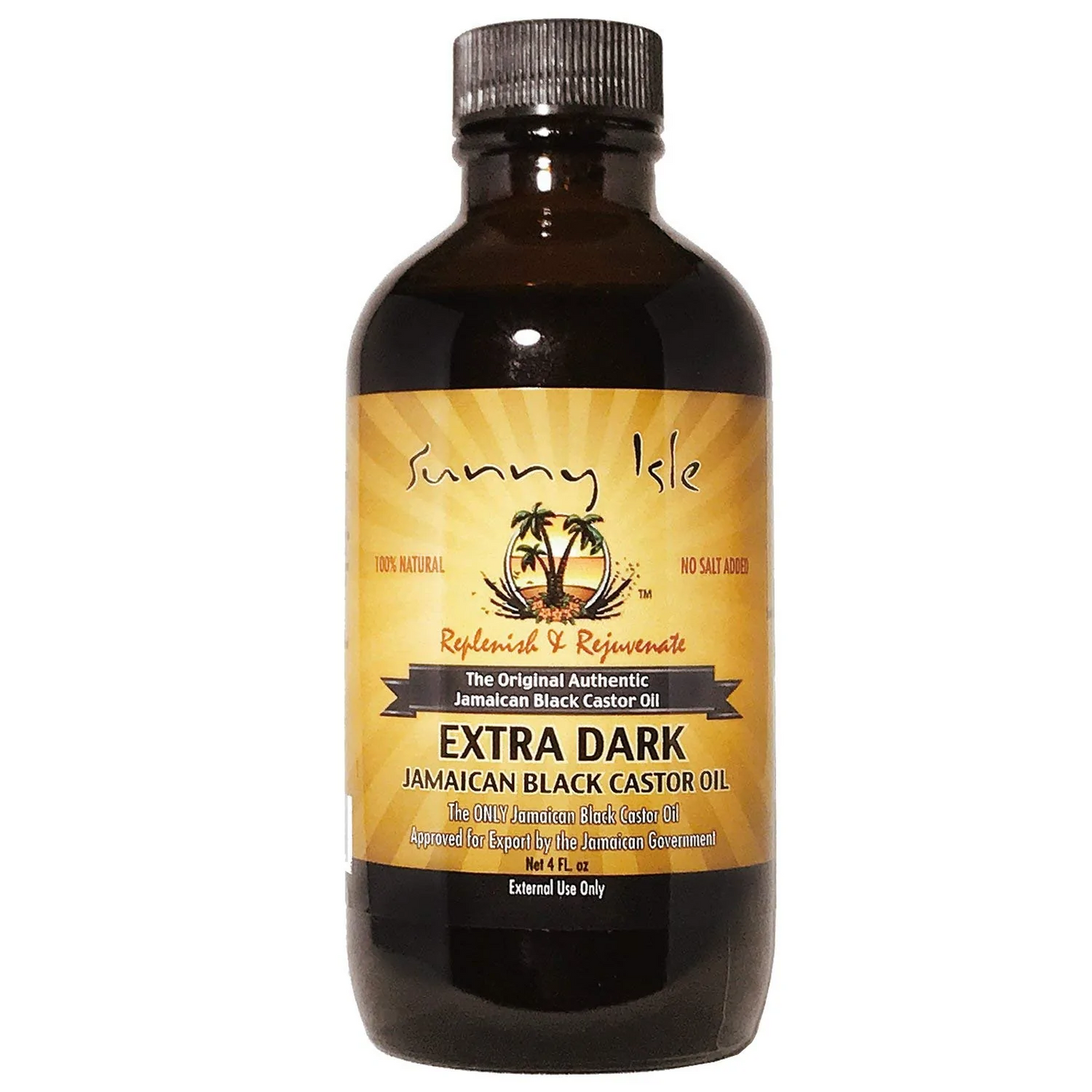 Екстра тъмно ямайско черно рициново масло 100 % чисто Extra Dark Jamaican Black Castor Oil Sunny Isle 118 мл