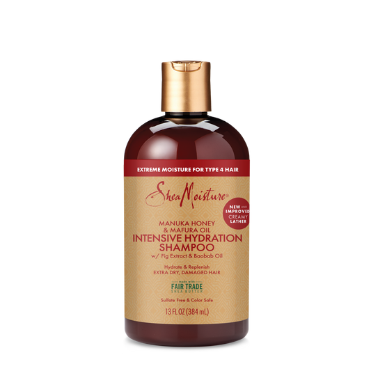 Интензивно хидратиращ шампоан за къдрава коса Shea Moisture Manuka Honey & Mafura Oil   384 ml