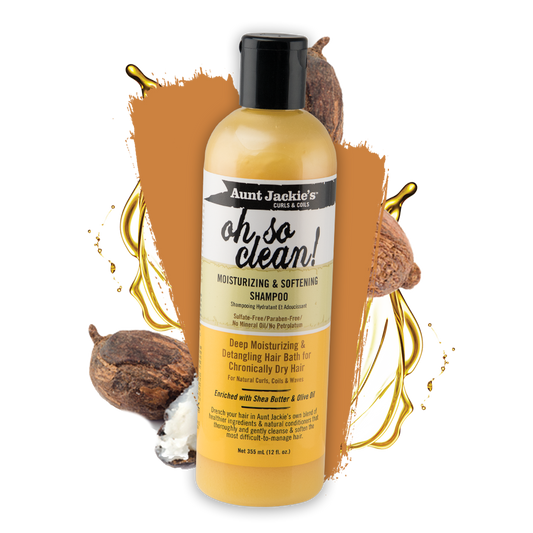 Безсулфатен овлажняващ  и почистващ  шампоан Aunt Jackie's Oh So Clean 355 мл