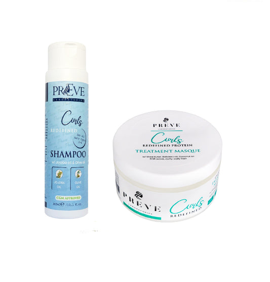 Подхранващ комплект за чуплива и къдрава коса Preve Laboratories Curls Redefined