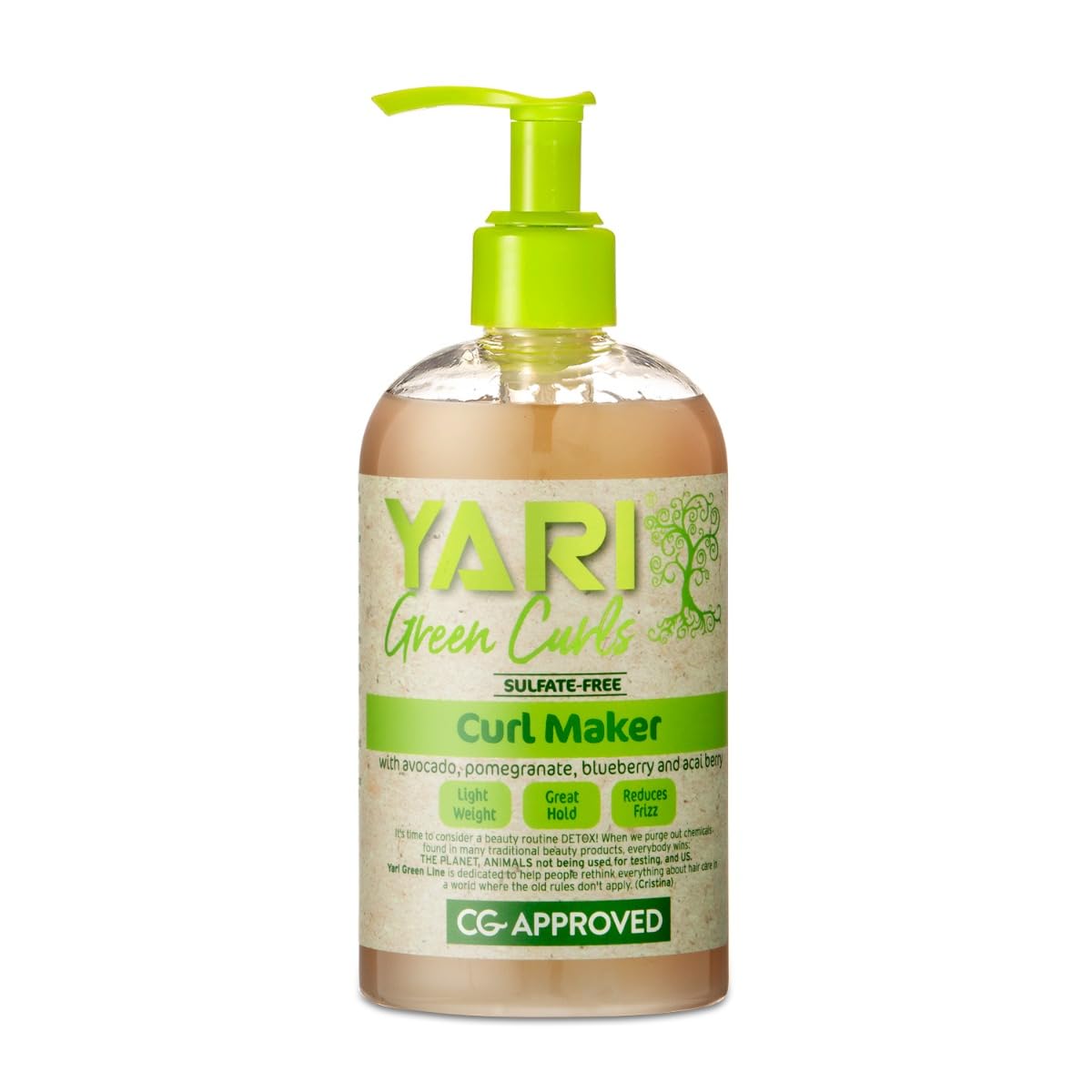 Гел за дефиниране на къдрици Yari Curl Maker Green Curls 384мл