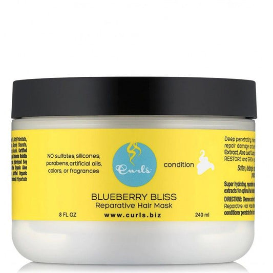 Възстановяваща маска зa увредена коса Curls Blueberry Bliss Reparative Hair Mask
