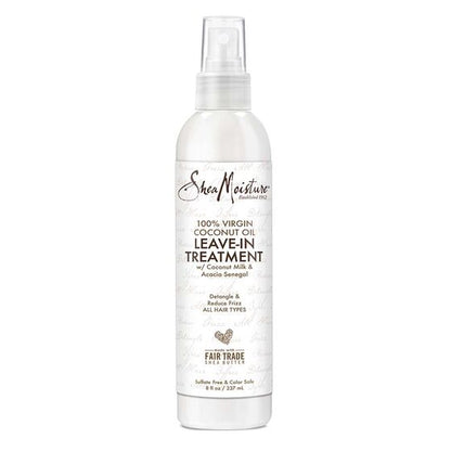 Подхранващо мляко без изплакване Shea Moisture 100 % Virgin Coconut Leave-In 237 мл