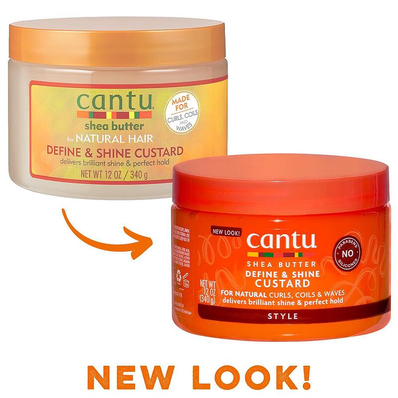 Дефиниращ гел за оформяне на косата CANTU Define & shine Custard 340 ml