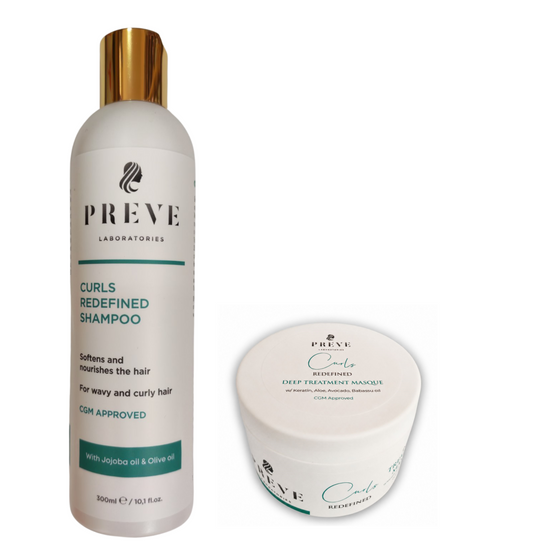 Подхранващ комплект за чуплива и къдрава коса Preve Laboratories Curls Redefined