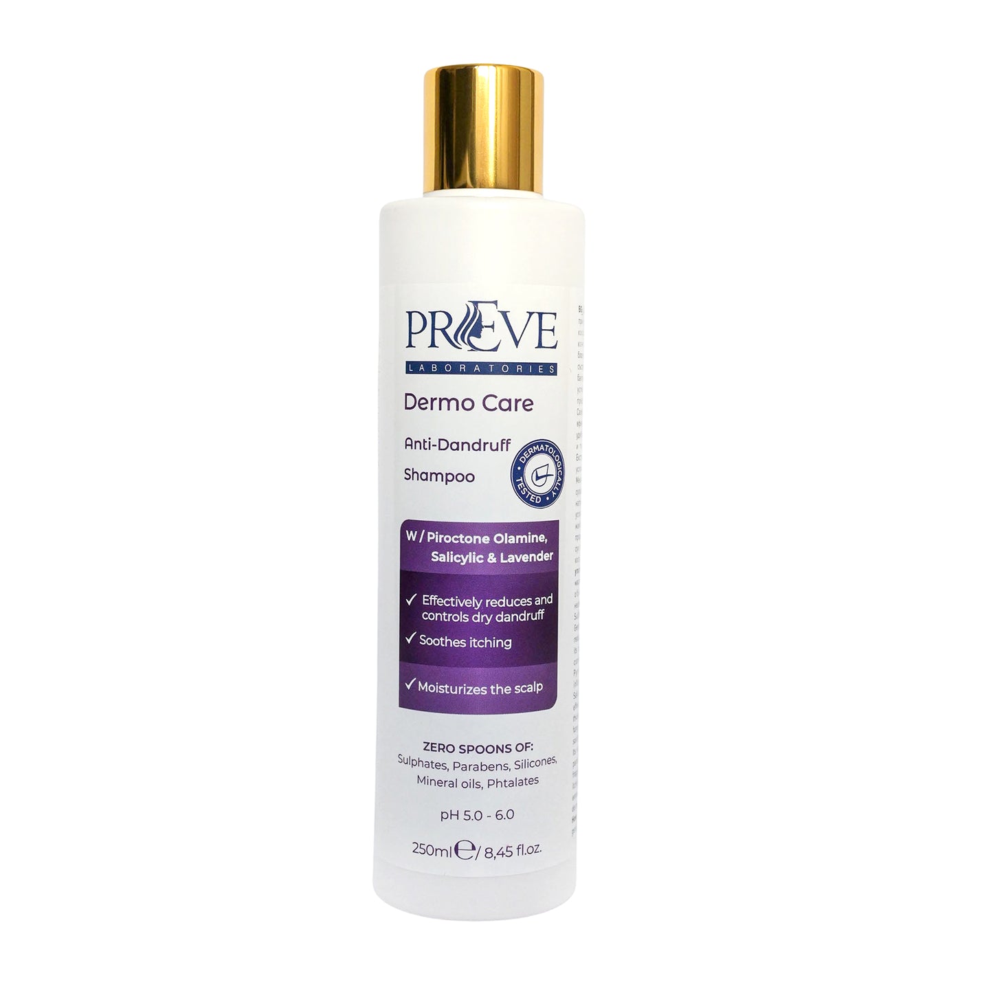 Терапевтичен безсулфатен шампоан при сух пърхот  Preve Laboratories Dermo Care 250 ml