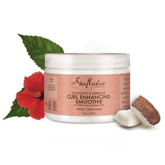 Изглаждащ хвърчащите къдрици крем Shea Moisture Coconut & Hibiscus Curl Enhancing Smoothie 340 ml