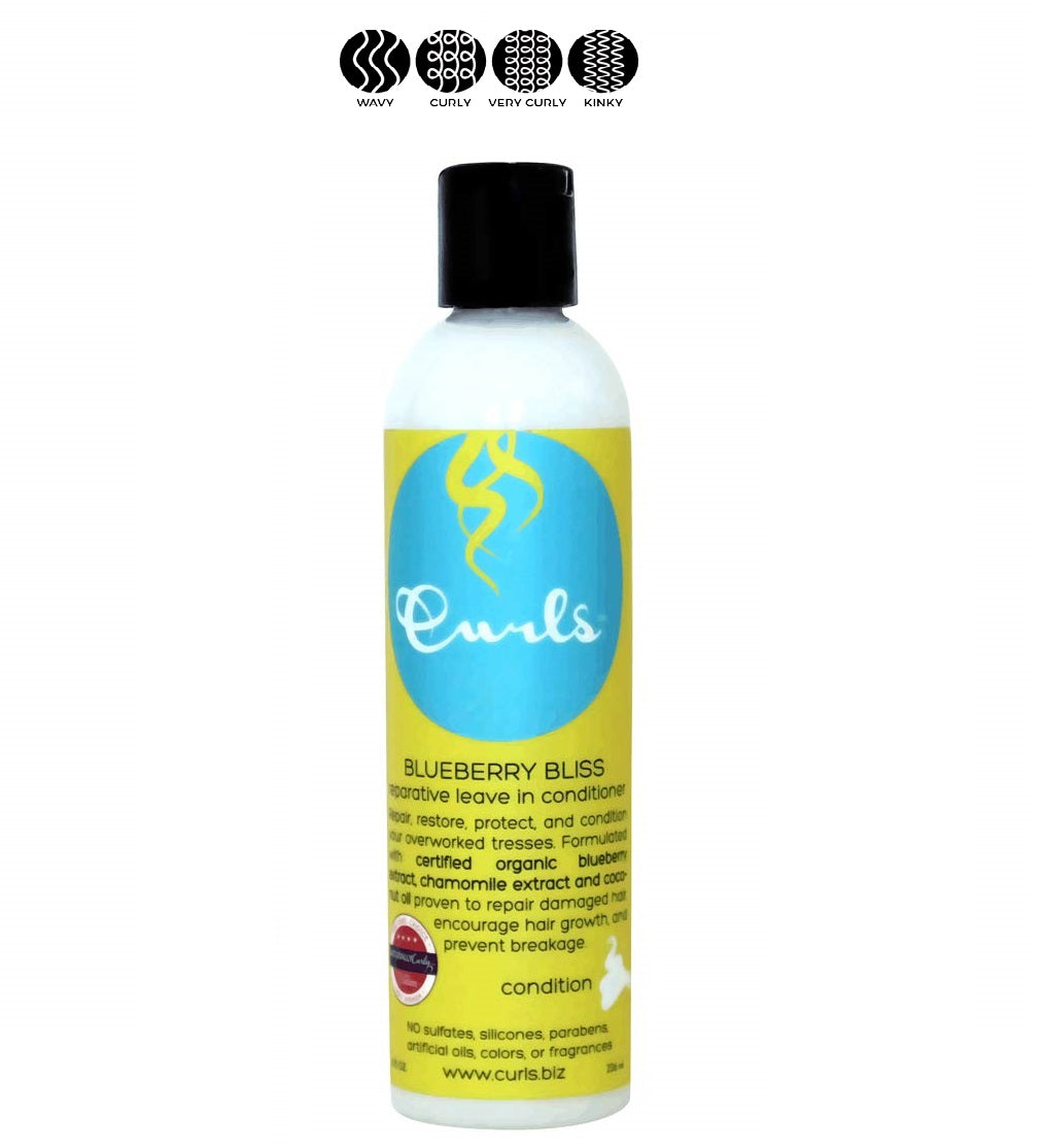 Балсам без изплакване с Боровинка CURLS Blueberry Bliss Leave in Conditioner  236 мл