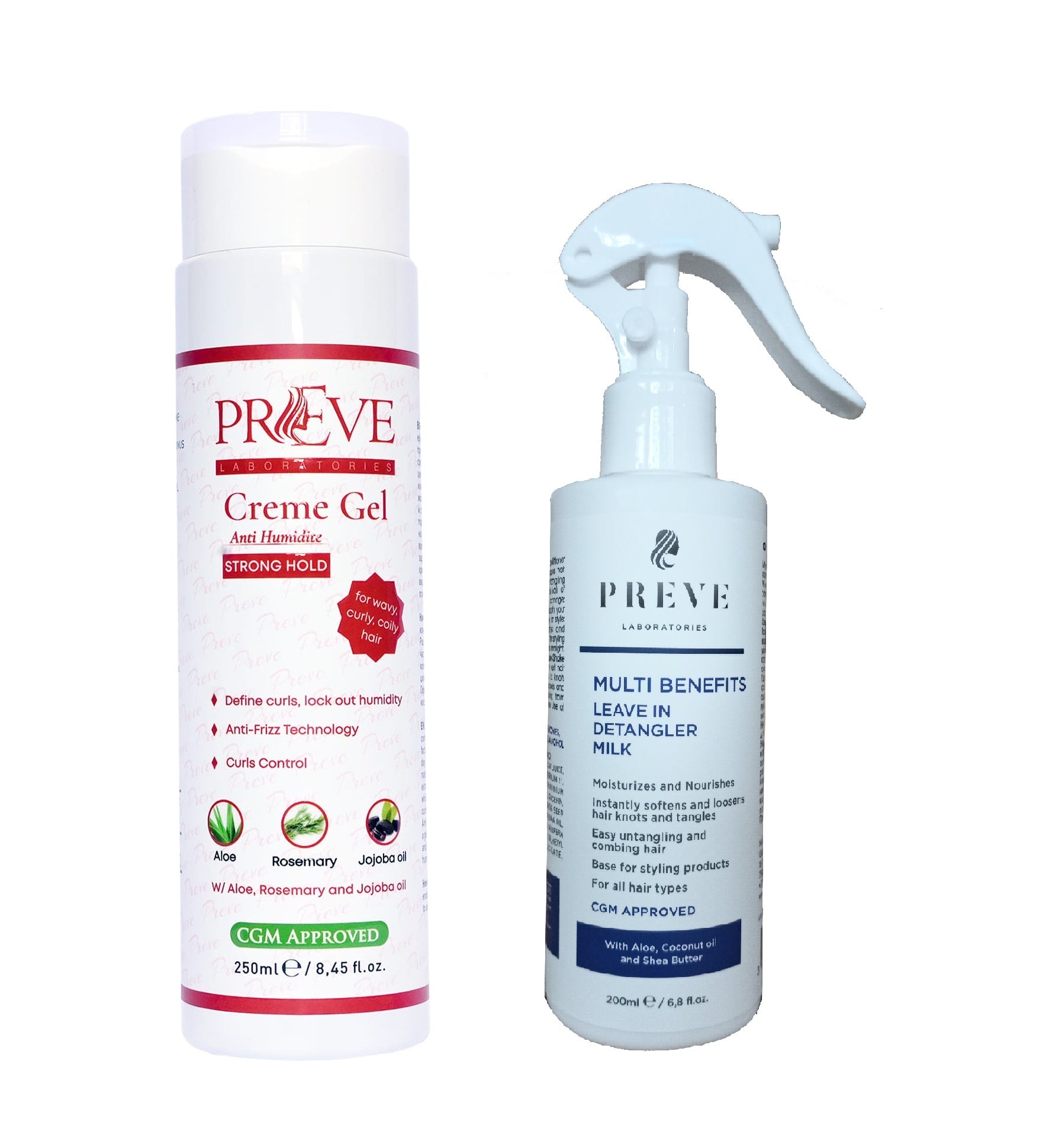Комплект Leave in Detangelr + Влагоустоичив крем-гел за коса Preve Laboratories