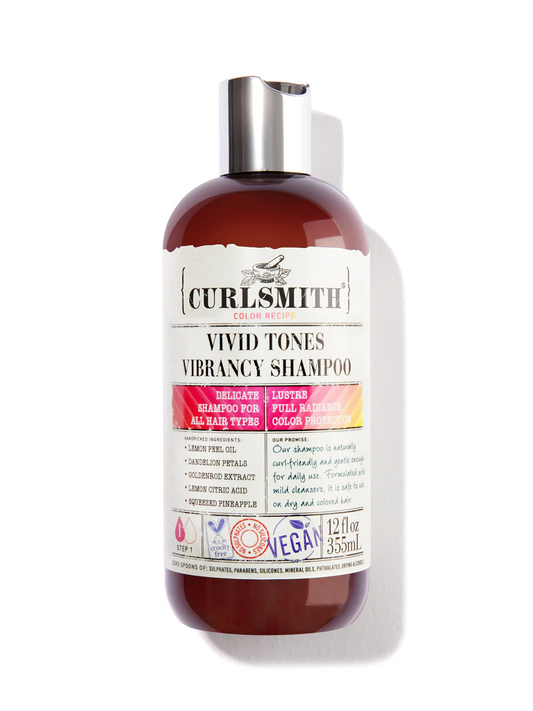 Шампоан за блясък на боядисаната коса Curlsmith Vivid Tones Vibrancy 355 мл