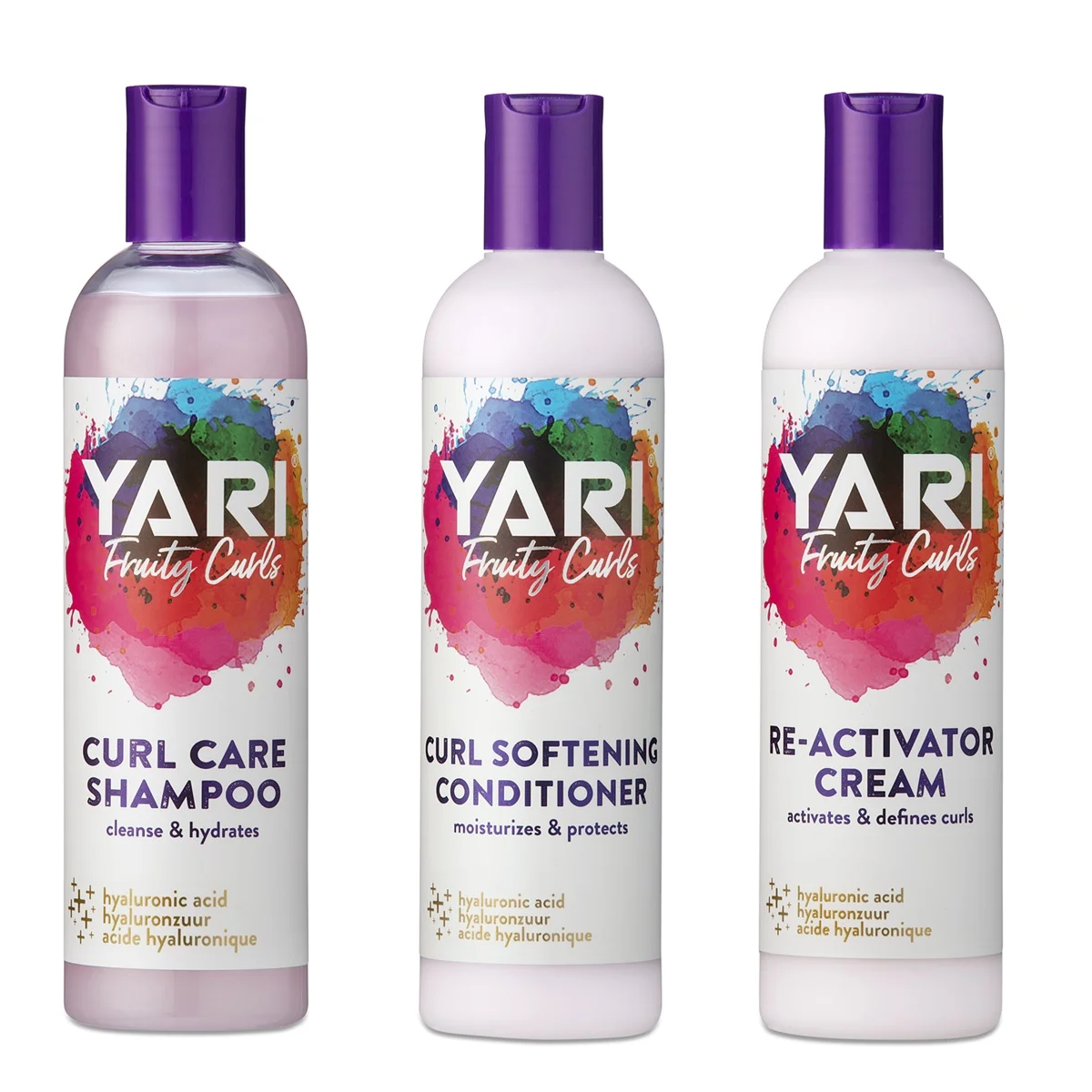 Комплект овлажняващи продукти за чуплива и къдрава коса Yari Fruty Curls