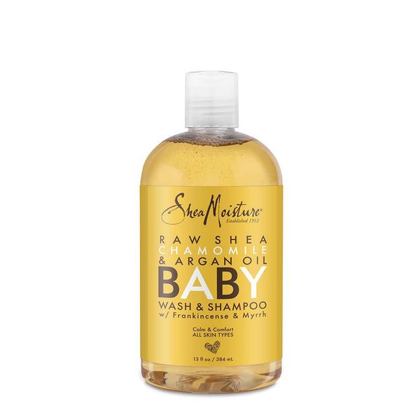 Бебешки шампоан за коса и тяло Shea Moisture Raw Shea Chamomile & Argan Oil Baby Wash & Shampoo