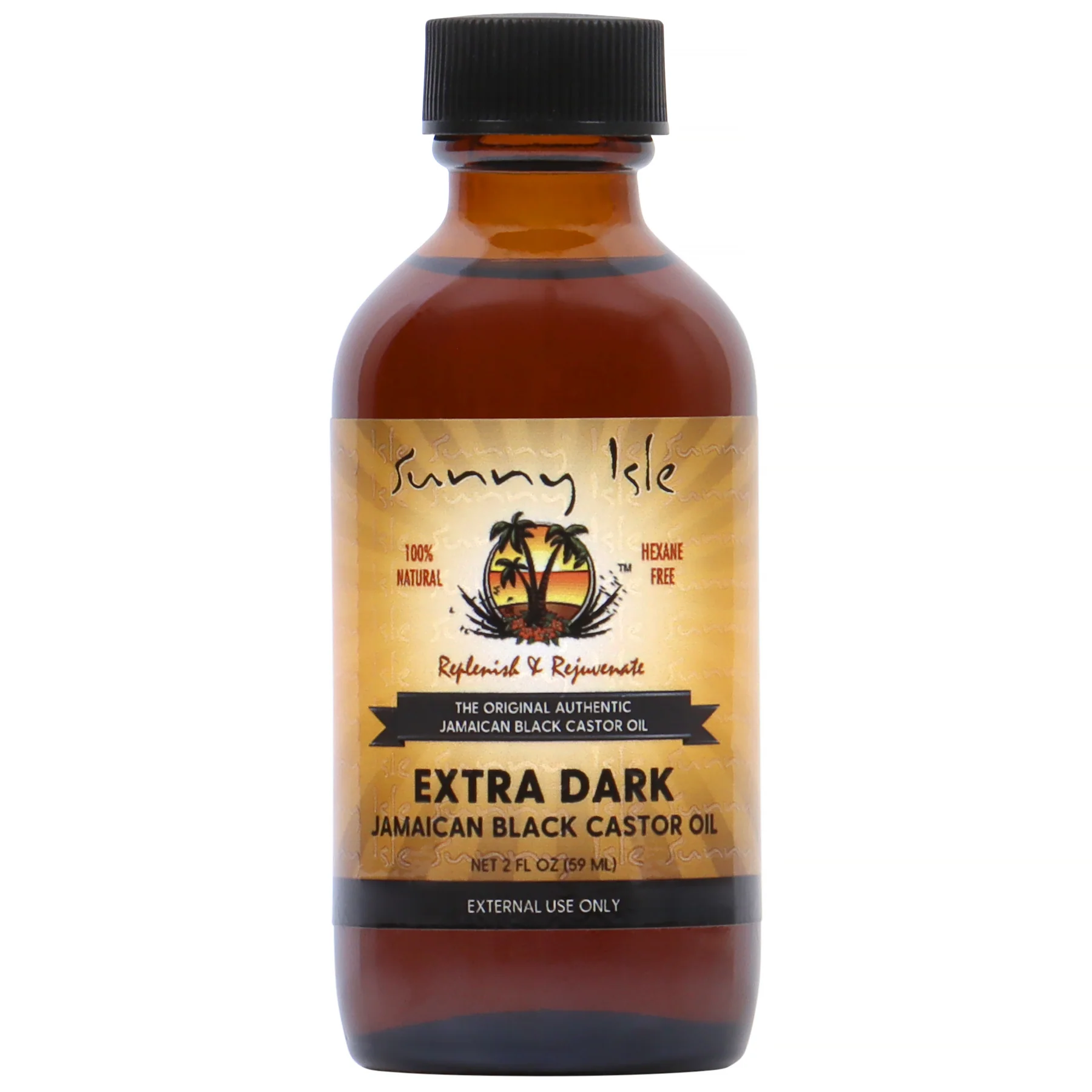 Екстра тъмно ямайско черно рициново масло 100 % чисто Extra Dark Jamaican Black Castor Oil Sunny Isle 59 ml
