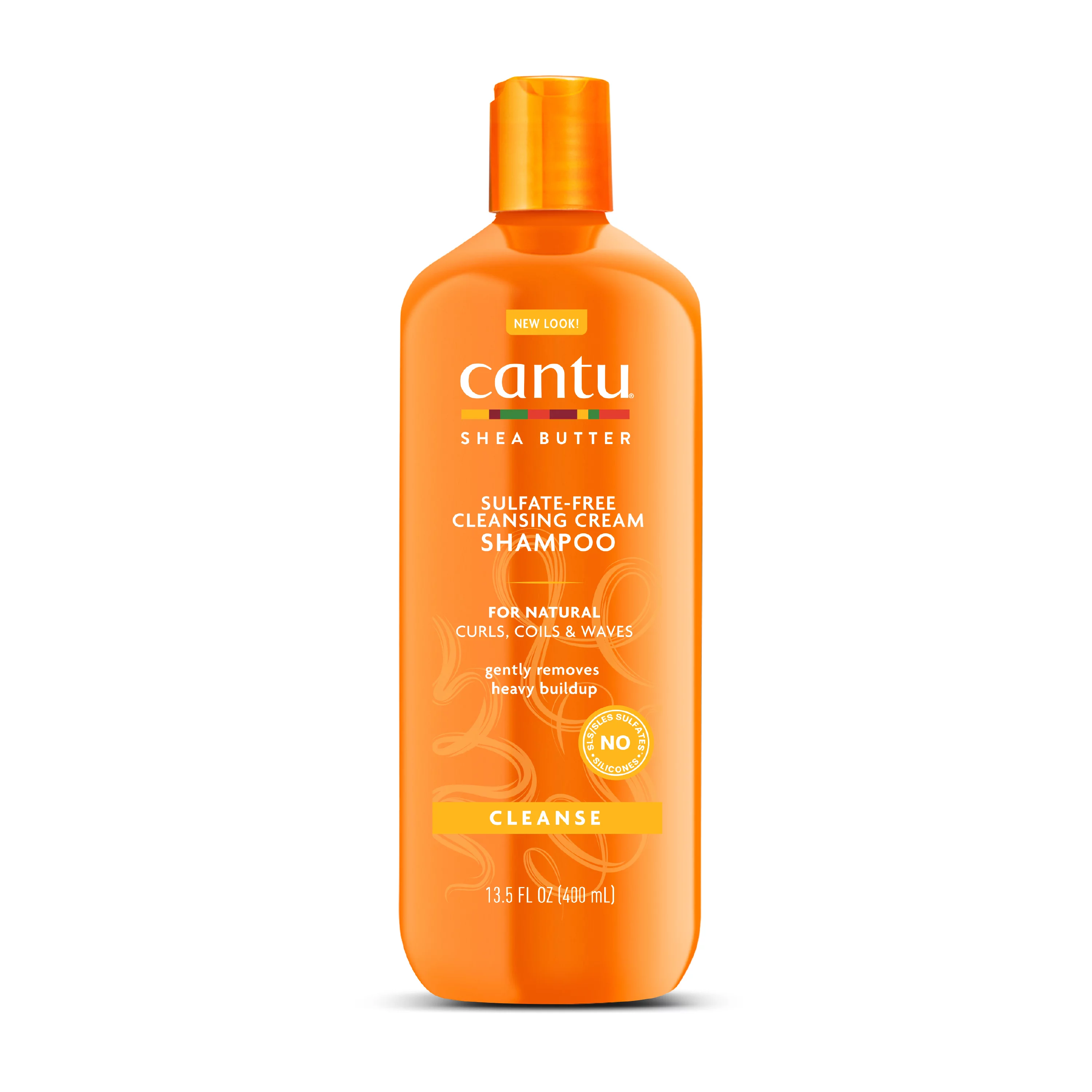 Cantu New Look Cleansing Sulfate-Free Natural hair  Почистващ шампоан за къдрава коса 400 ml